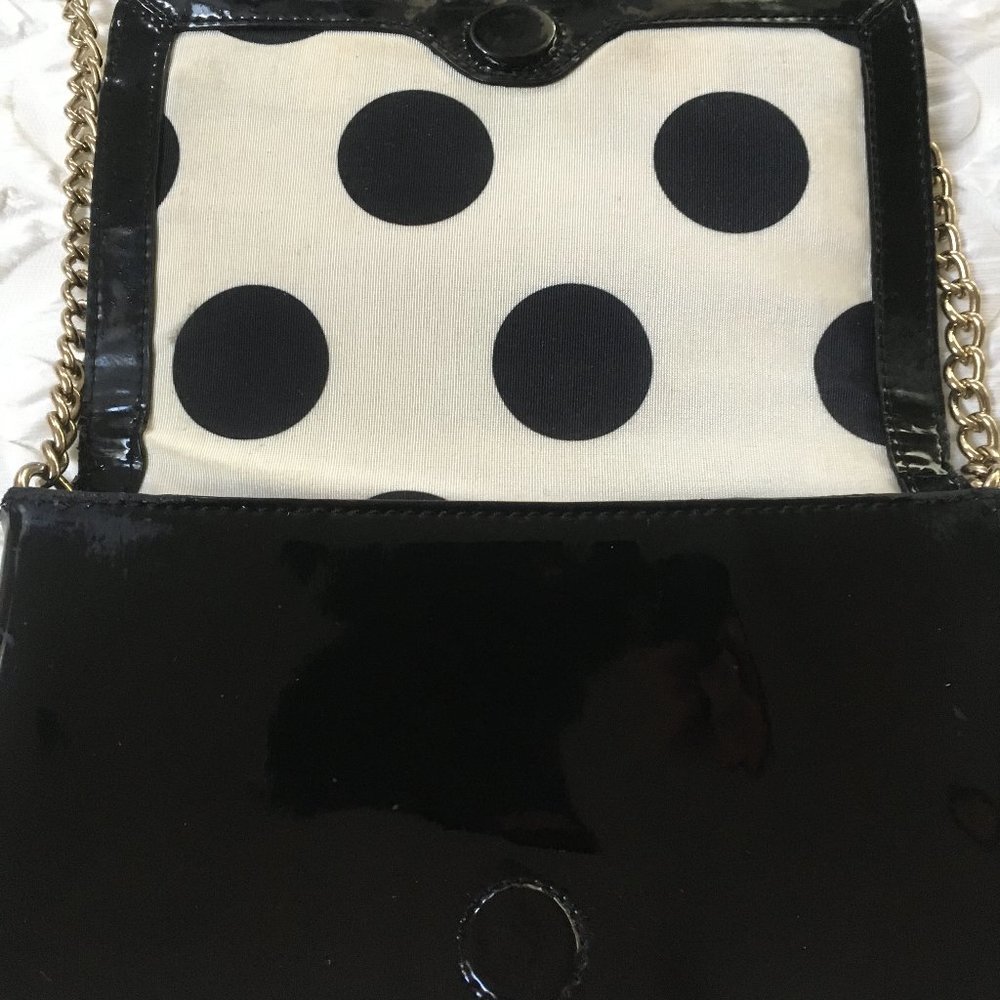 Kate Spade Patent Clutch Bag Chain - Picture 3 of 5